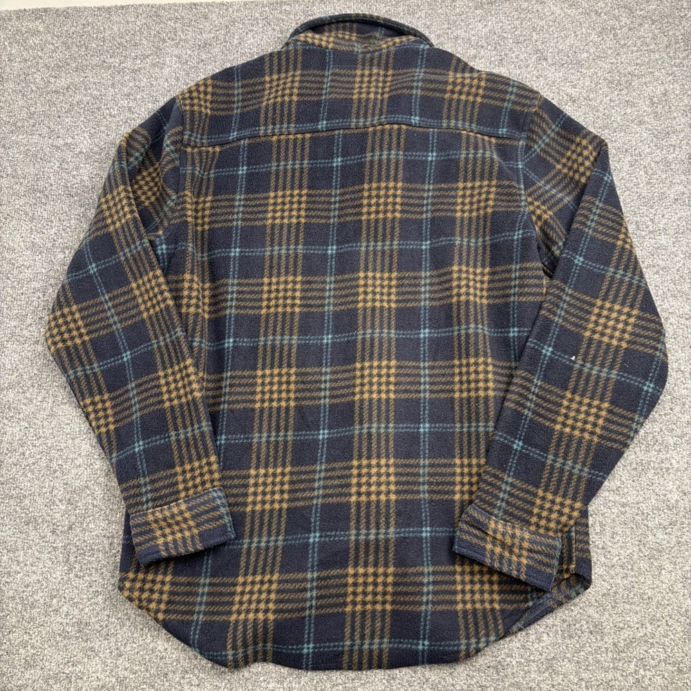 Billabong Shirt Mens L Blue Plaid Adventure Division Fleece Southwestern Aztec - Picture 5 of 6